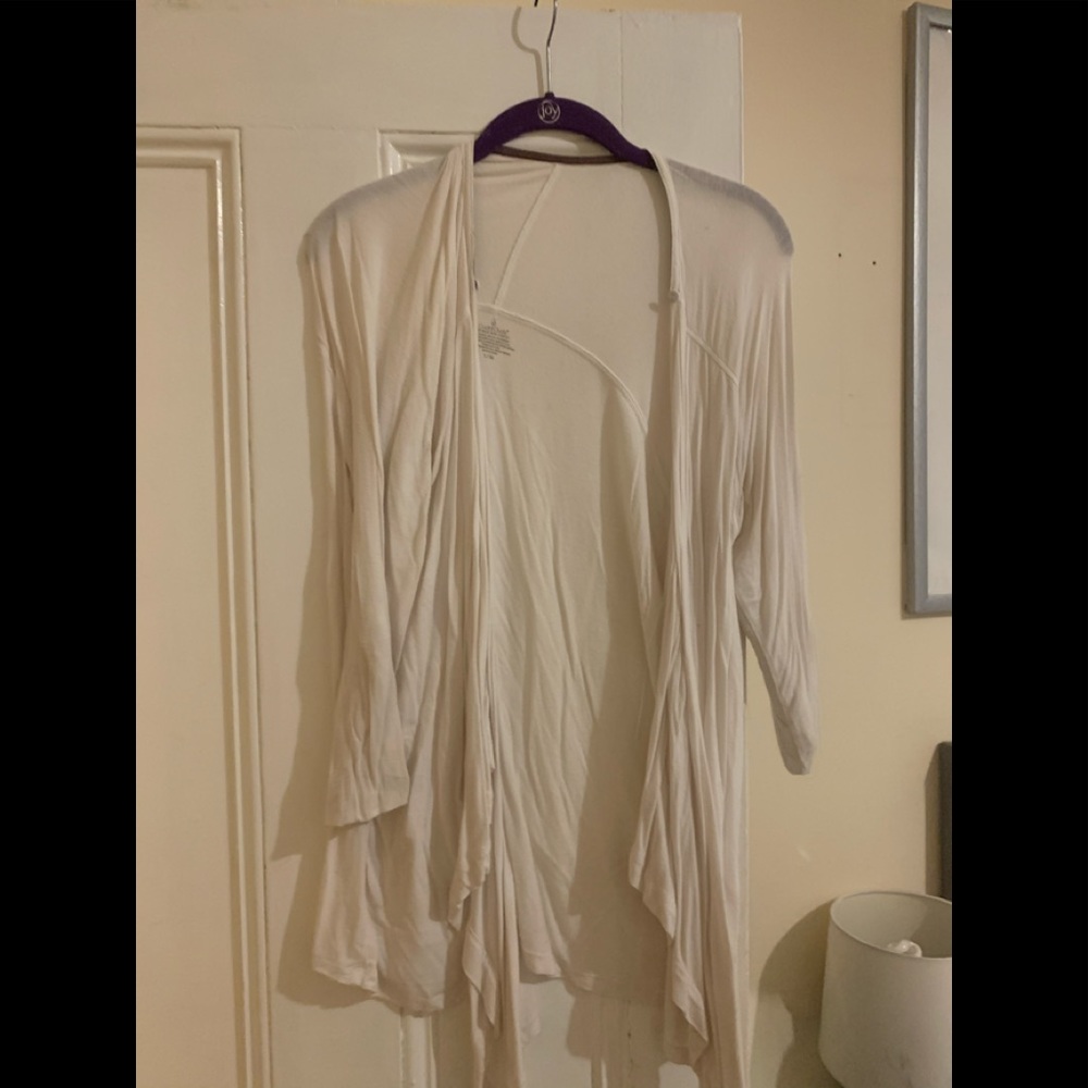 White open faced cardigan